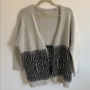 Grey and black pattered sweater